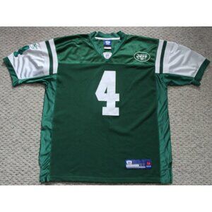 NFL Football New York Jets Brett Favre #4 Sewn Jersey Sz: 52 Reebok Green White